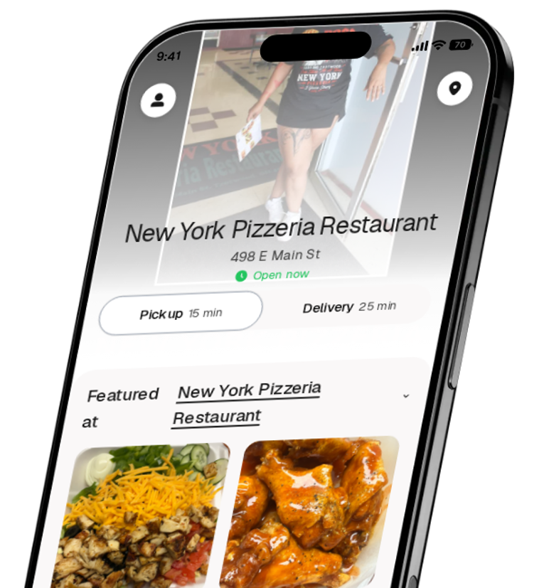 New York Pizzeria Restaurant app preview